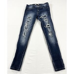KanCan Estilo J-710 Ripped Stretchy Skinny Jeans Grunge Street Y2K Women's 26x30